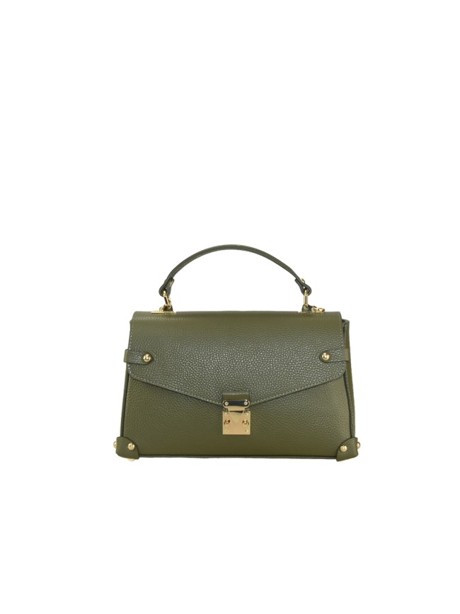 Borsa a mano in pelle con tracolla regolabile - VT39843