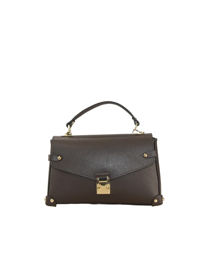 Borsa a mano in pelle con tracolla regolabile - VT39843
