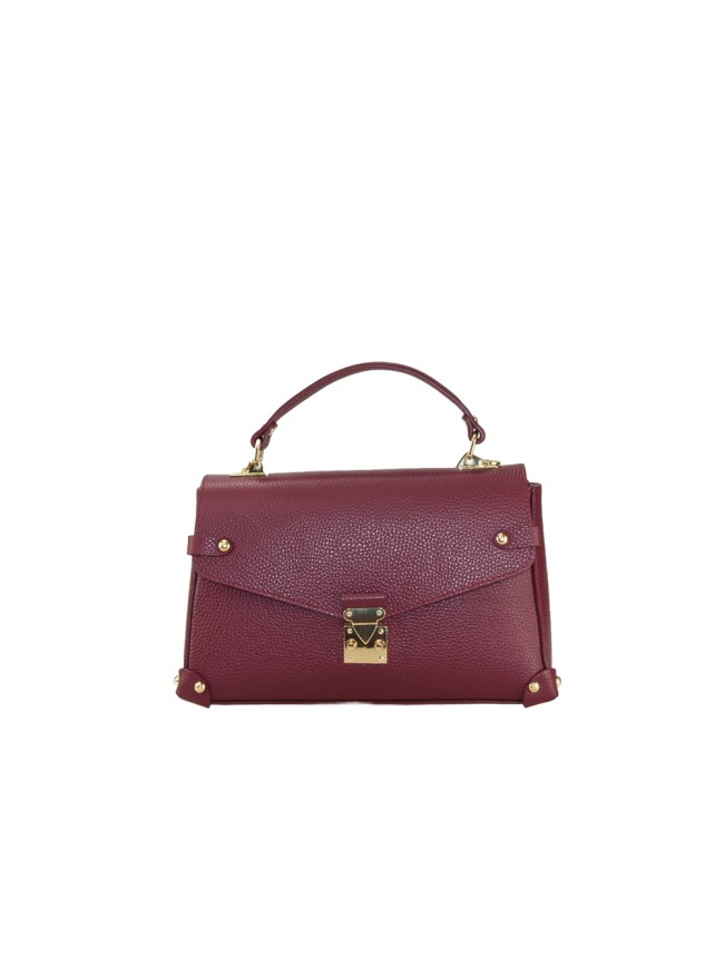 Borsa a mano in pelle con tracolla regolabile - VT39843