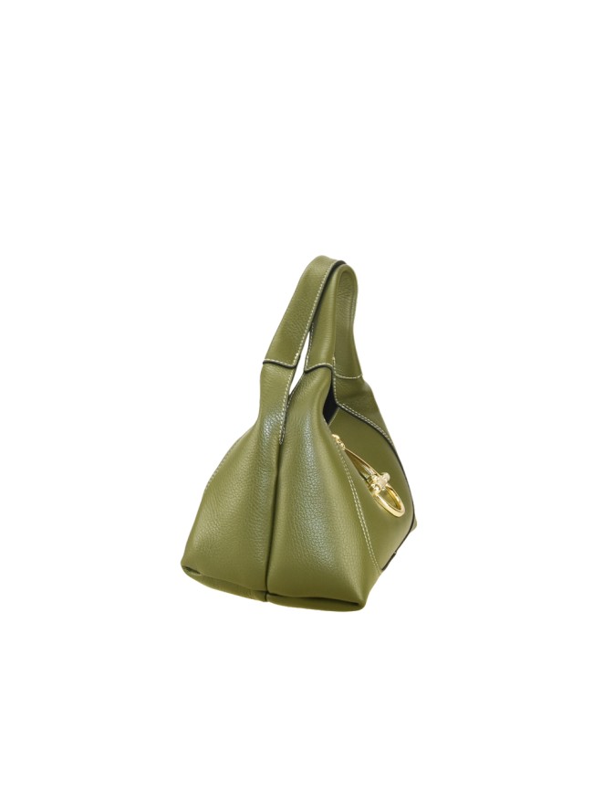 Borsa a mano in pelle con tracolla...