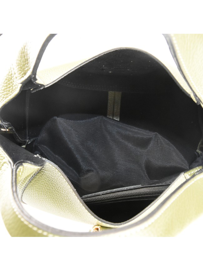 Hand leather bag with shoulder strap...