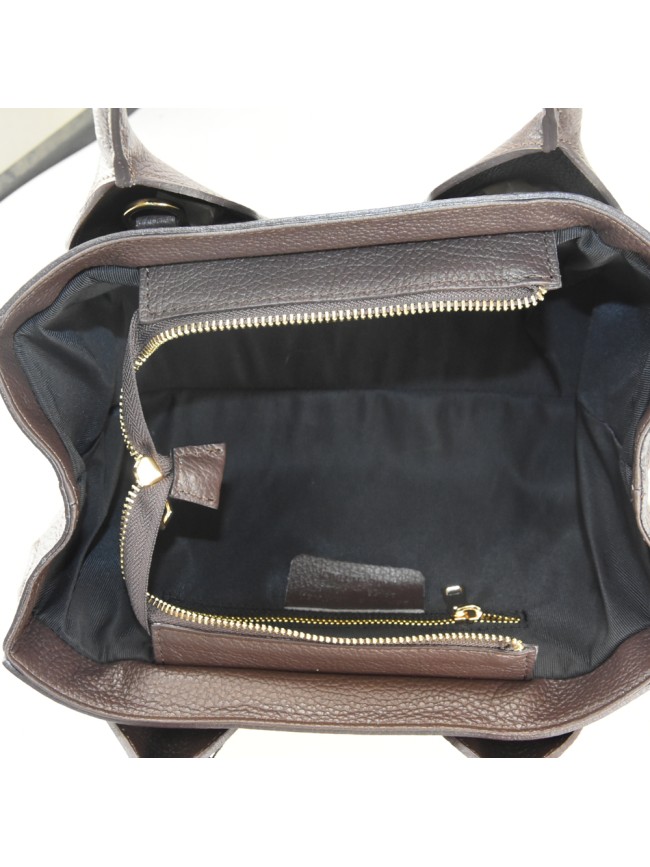 Borsa a mano in pelle con tracolla...