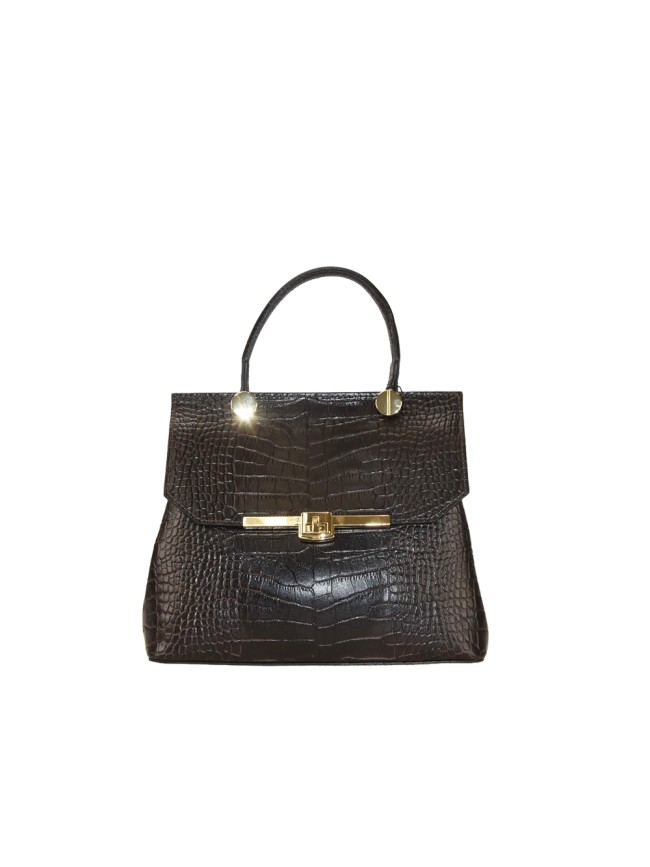 Borsa a mano in pelle con tracolla regolabile - CY33836