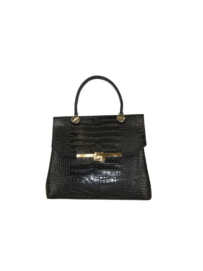 Borsa a mano in pelle con tracolla regolabile - CY33836