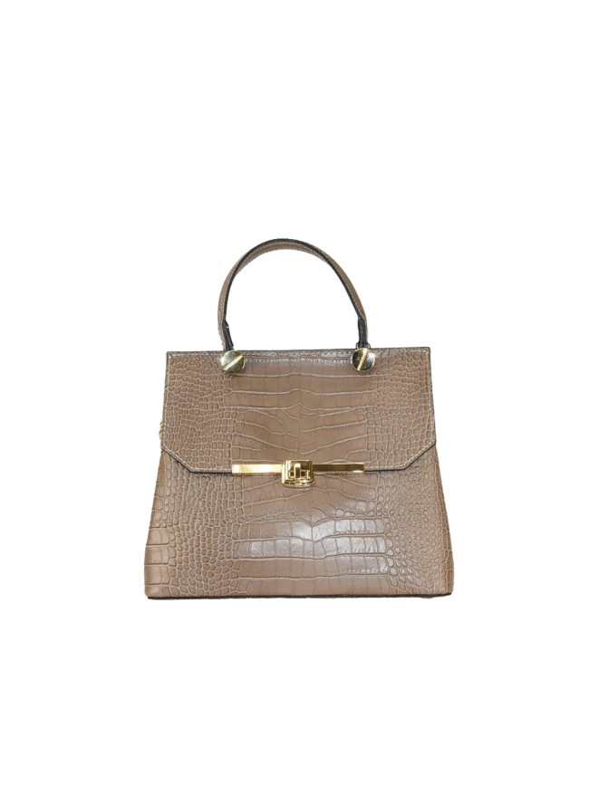 Borsa a mano in pelle con tracolla regolabile - CY33836