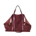 Borsa a mano e spalla  in pelle camoscio con tracolla - SR39843