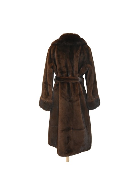 Synthetic fur jacket mink...