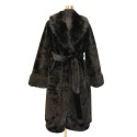 Synthetic fur jacket mink effect - 0543