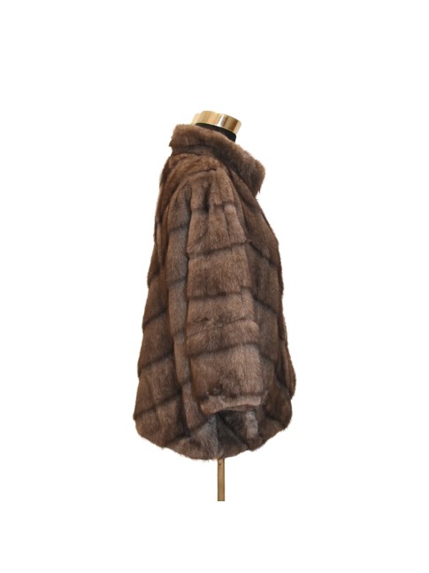 Synthetic fur jacket mink... 2