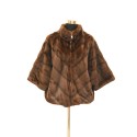 Synthetic fur jacket mink effect - 0578