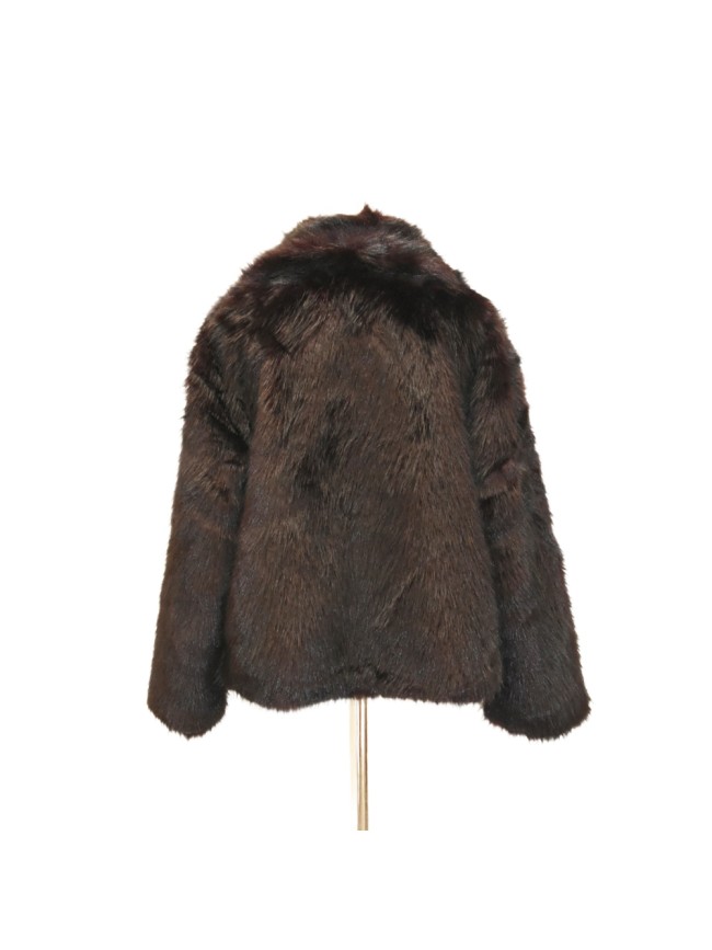 Synthetic fur jacket mink effect - 0537