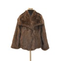 Synthetic fur jacket mink effect - 0537