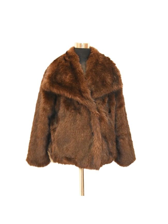 Synthetic fur jacket mink effect - 0537