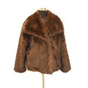 Synthetic fur jacket mink effect - 0537