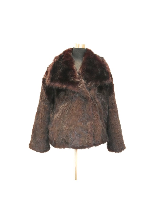 Synthetic fur jacket mink effect - 0537
