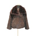 Synthetic fur jacket mink effect - 0537