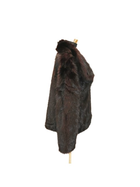 Synthetic fur jacket mink... 2