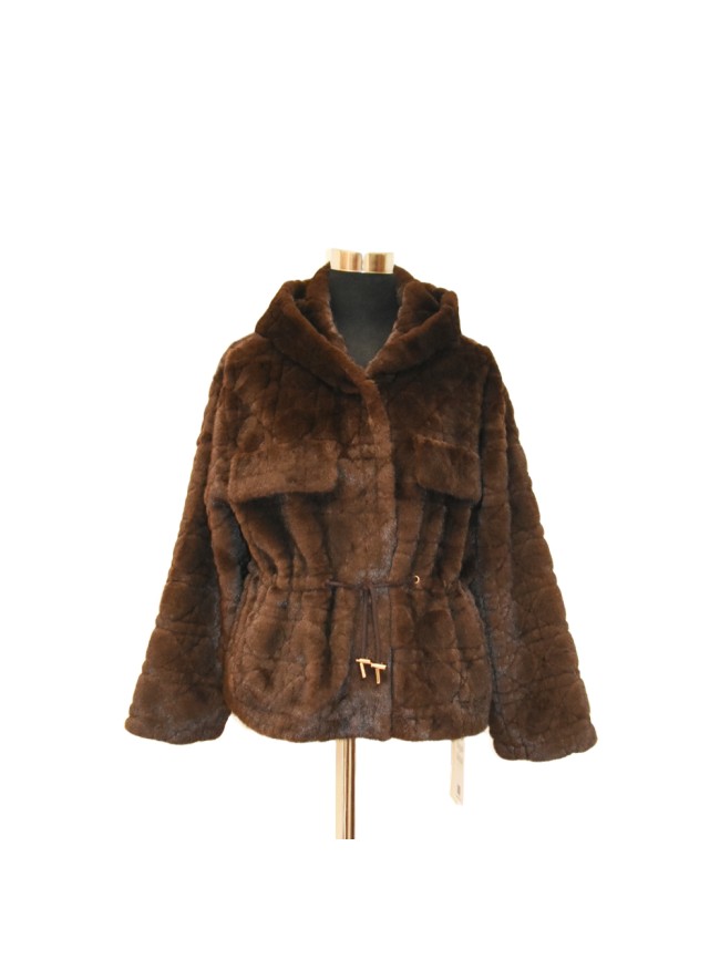 Synthetic fur jacket mink effect - GA168 Synthetic fur jacket mink effect - GA168