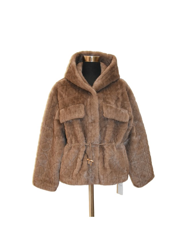 Synthetic fur jacket mink effect - GA168