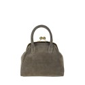 Suede leather hand bag with shoulder strap - MR29832