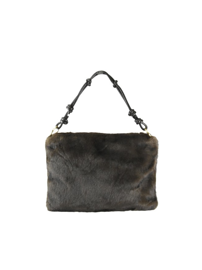 Borsa donna a spalla in ecopelliccia...