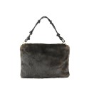 Borsa donna a spalla in ecopelliccia con tracolla - PH5203