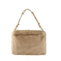 Borsa donna a spalla in ecopelliccia con tracolla - PH5203