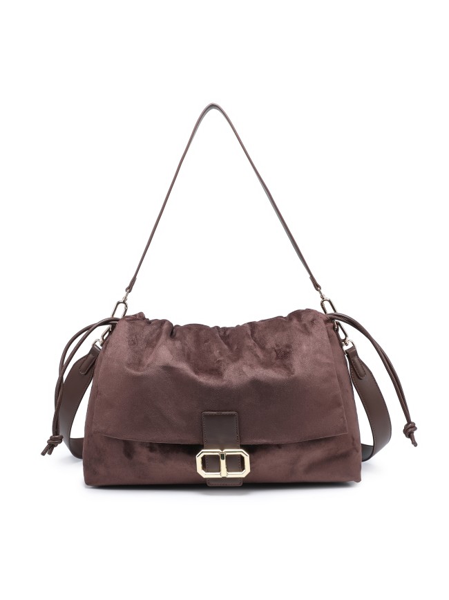 Borsa donna a spalla in ecopelle con...