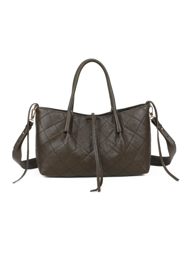 Borsa donna a spalla in ecopelle con...