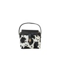 Borsa a mano in pelle e cavallino con tracolla regolabile - GU29832