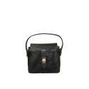 Borsa a mano in pelle e cavallino con tracolla regolabile - GU29832