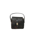 Hand fur leather bag with shoulder strap - GU29832