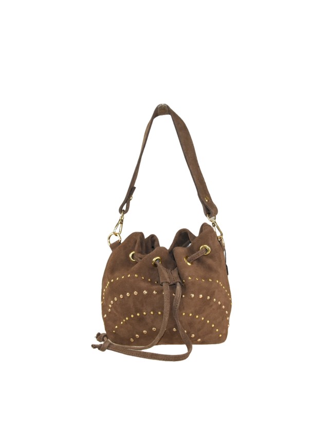 Secchiello donna in pelle camoscio... Secchiello donna in pelle camoscio...
