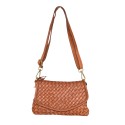 Woman woven washed leather bag - MJ33836