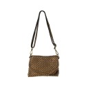Woman woven washed leather bag - MJ33836