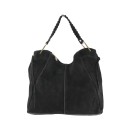 Woman suede leather shoulder bag 100% made italy - SC45850
