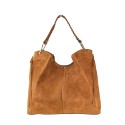 Woman suede leather shoulder bag 100% made italy - SC45850