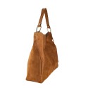Woman suede leather shoulder bag 100% made italy - SC45850