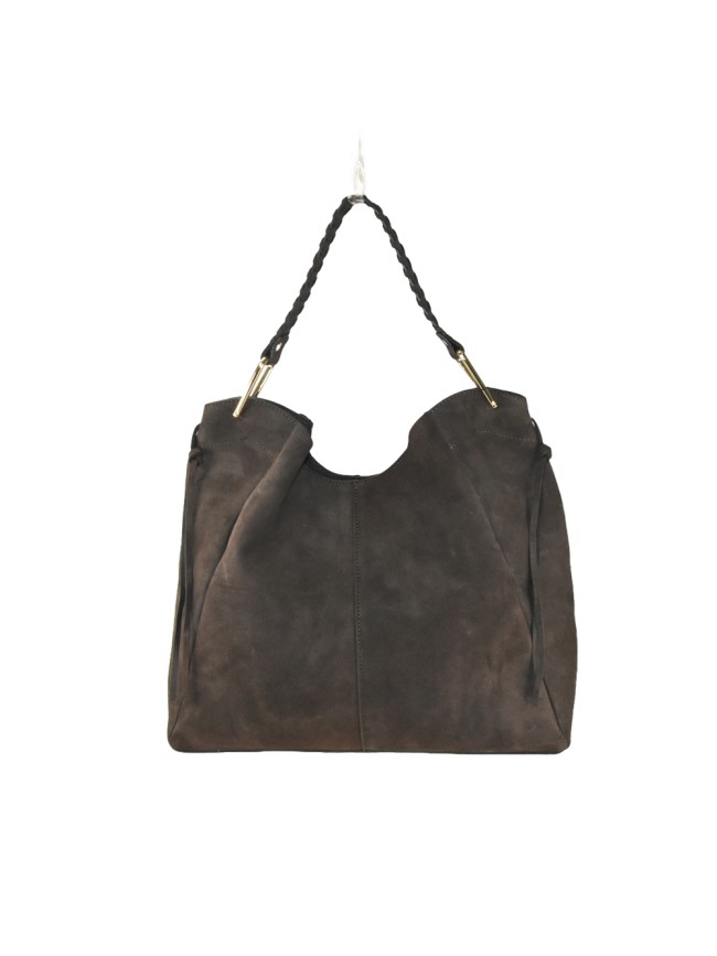 Woman suede leather shoulder bag 100%...