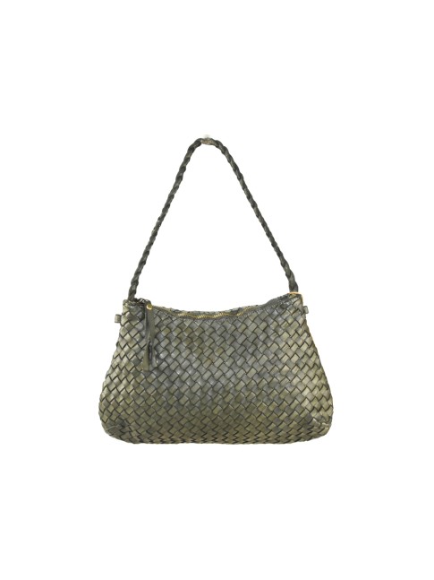 Woman washed leather bag -...