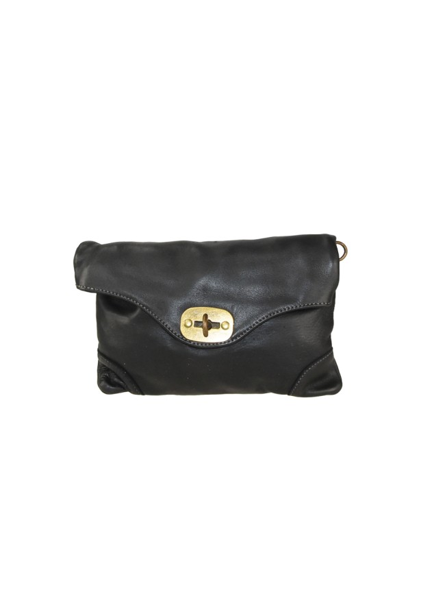 Woman washed leather pochette - ZP35838