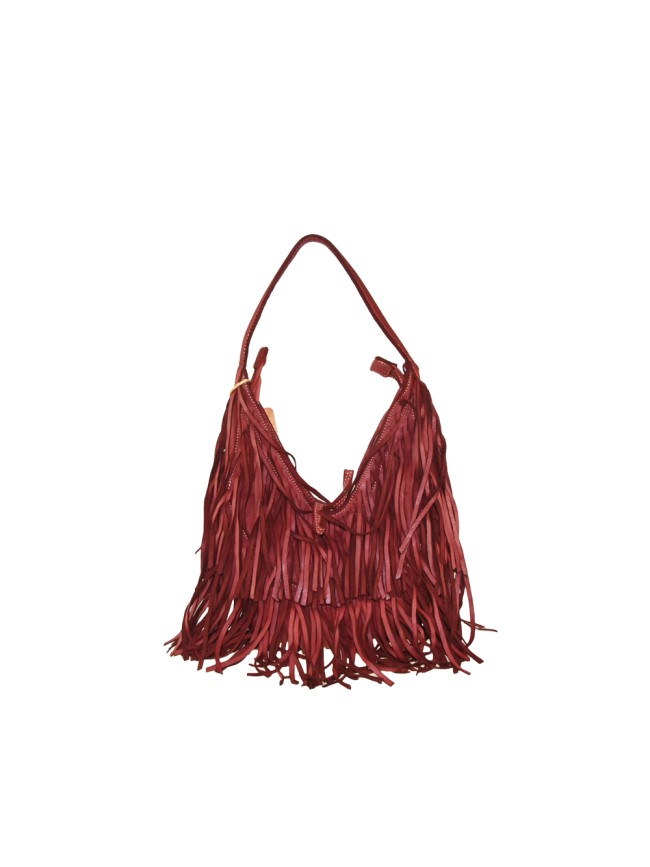 Woman vintage leather with fringes... Woman vintage leather with fringes...