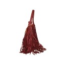Borsa donna a spalla in vera pelle vintage con frange - XZ42846