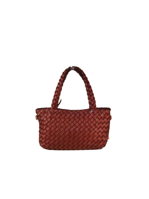 Woman washed leather bag -...