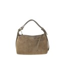 Borsa a spalla in pelle camoscio 100% made italy - SJ26828