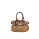 Borsa donna a mano in vera pelle vintage con tracolla - YO42846