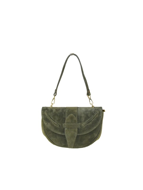 Woman suede leather...