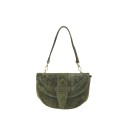 Woman suede leather shoulder bag 100% made italy - VC39843
