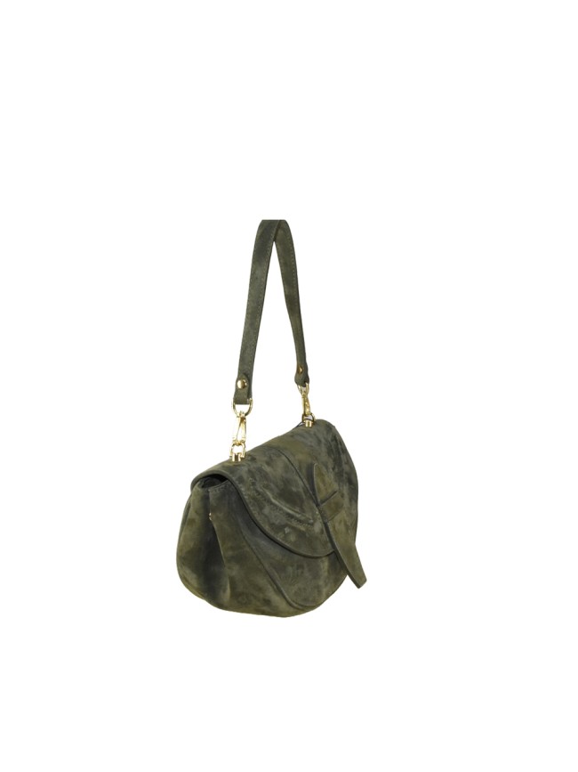 Woman suede leather shoulder bag 100%...