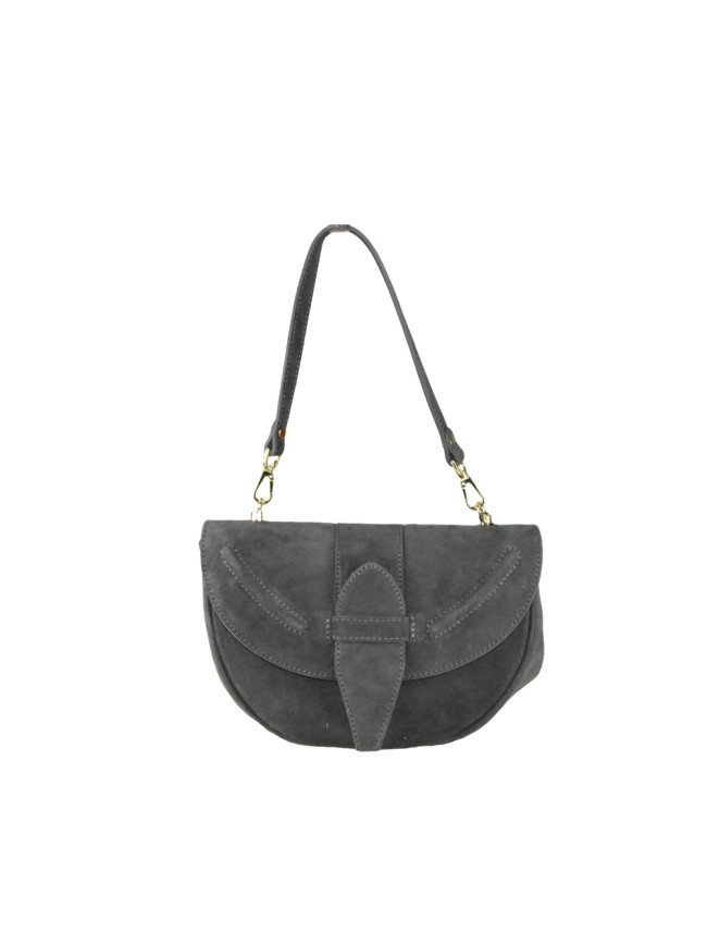 Woman suede leather shoulder bag 100%...